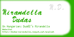 mirandella dudas business card